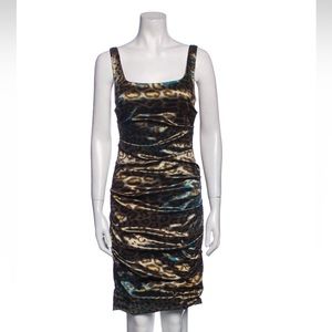 Nicole Miller Animal Print sheath dress